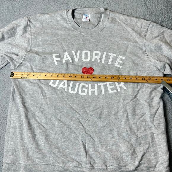 Favorite Daughter Sweatshirt Womoens XL Gray Crewneck Port and Company‎ Cotton - Picture 5 of 9